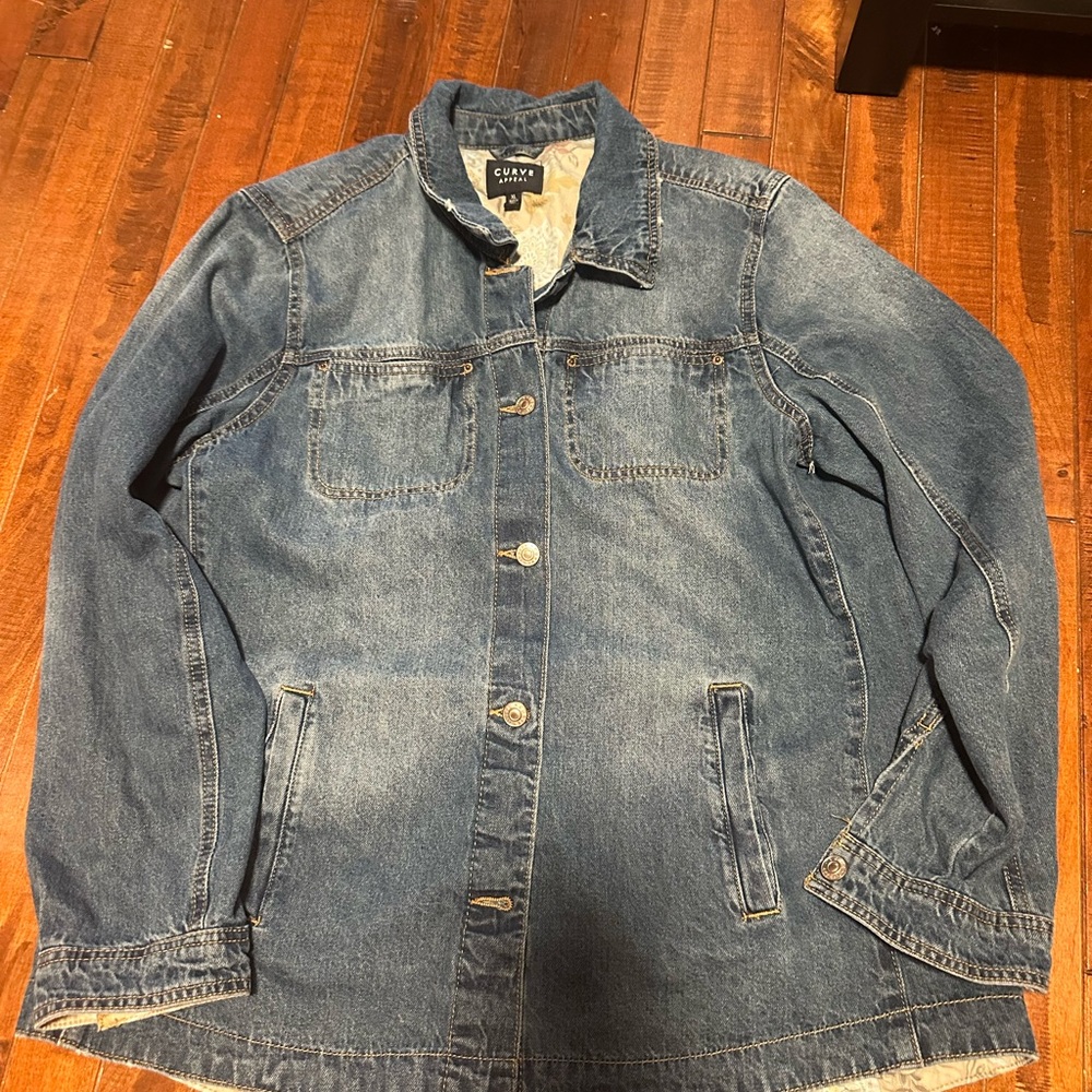 Vintage Wash Blue Denim Jacket - Women's Jean Jacket